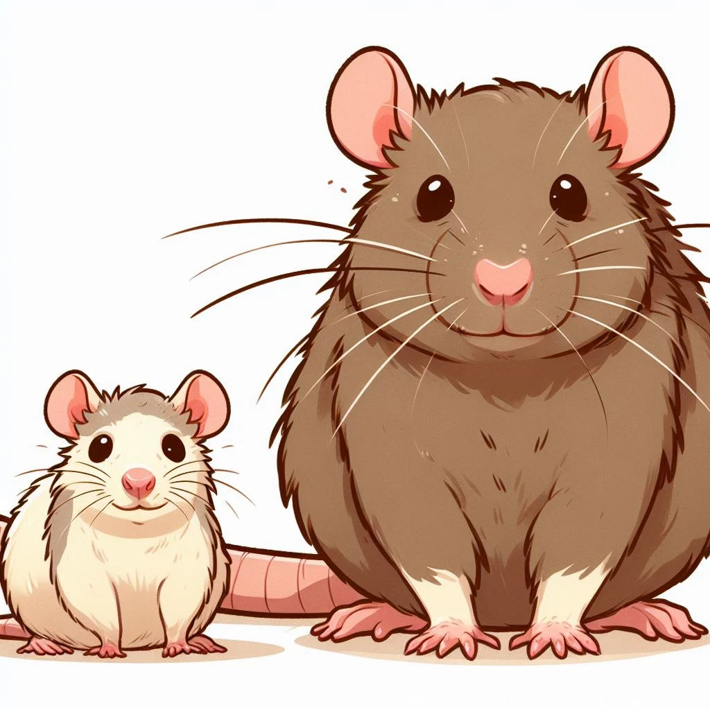 different size of rats