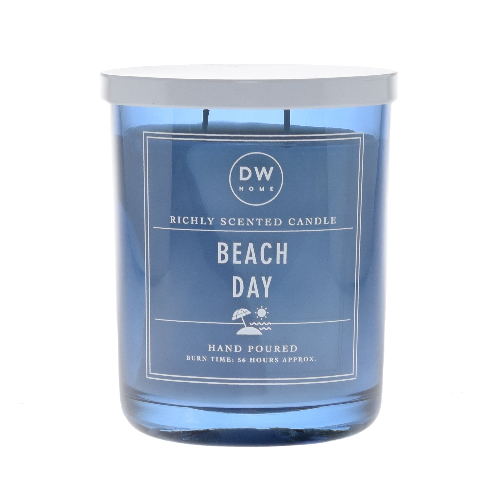 RICHLY SCEN D CANDLE BEACH HAND POURED BURN TIME: 6 HOURS APPROX. 