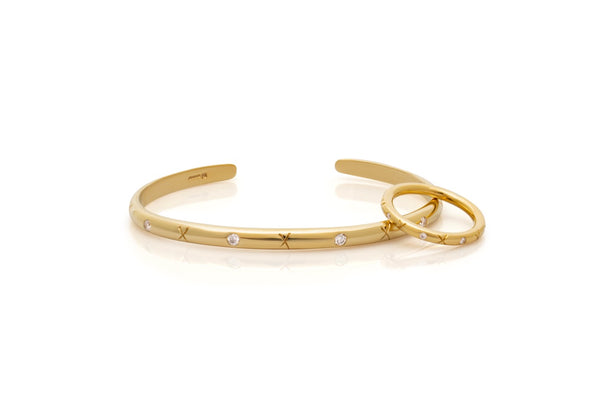 Diamond Binding bangle and diamond binding band. Matching bangles. Matching rings. Love bangle. Love ring. Diamond band. Serena Ansell Jewellery.  