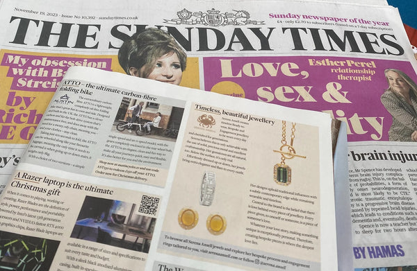 Sunday Times Magazine. Serena Ansell Fine Jewellery. Sunday Times Jewellery.