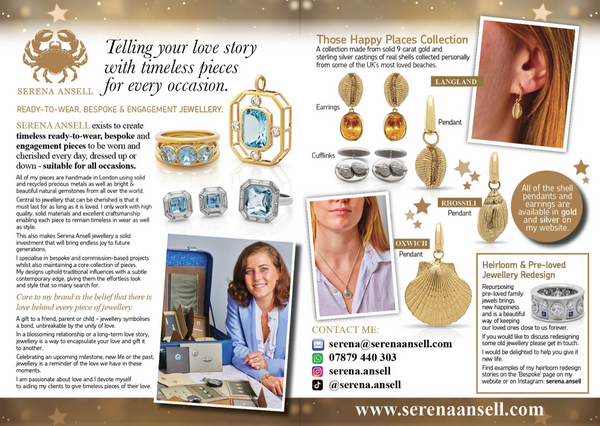 Serena Ansell Jewellery Mumbles Times Magazine
