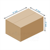 Corrugated Brown Boxes - 3 PLY (150 GSM) - PLAIN