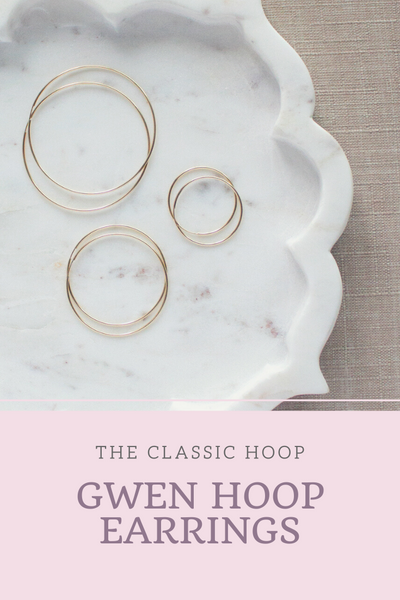 the classic gwen hoop earring