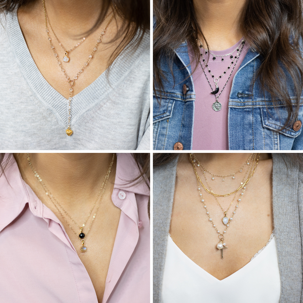 How to Layer Necklaces, According to a Stylist