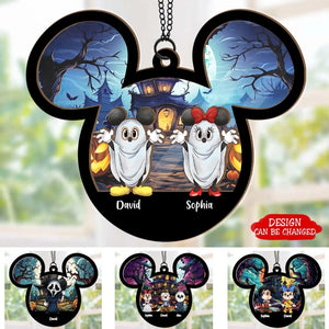 Happy Halloween - Personalized Window Hanging Suncatcher Ornament - Giftscus