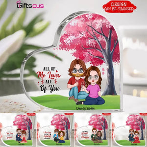 Couple - You will forever be my always - Personalized Heart Shaped Acrylic Plaque - Romantic gift for couple - Valentine's Day Gifts - Giftscus
