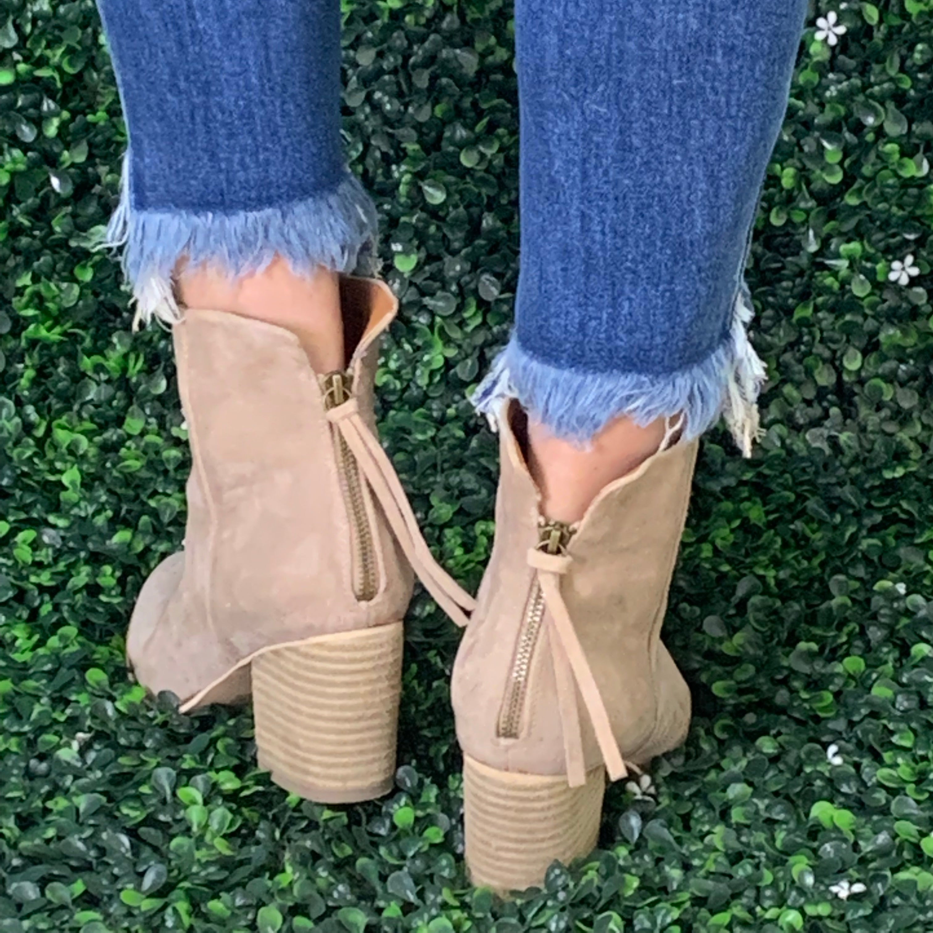 taupe bootie