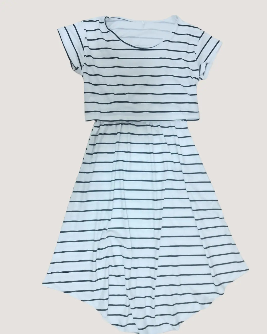 Striped Maternity & Nursing Dress (Clearance)