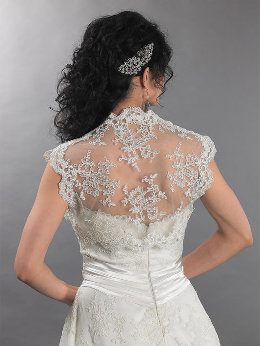 Bridal Bodysuit Lace Jacket 36 to 44 Wedding Bolero (AS3, Numeric,  Numeric_38, Numeric_44, Regular, Regular, Tight), ivory : : Fashion