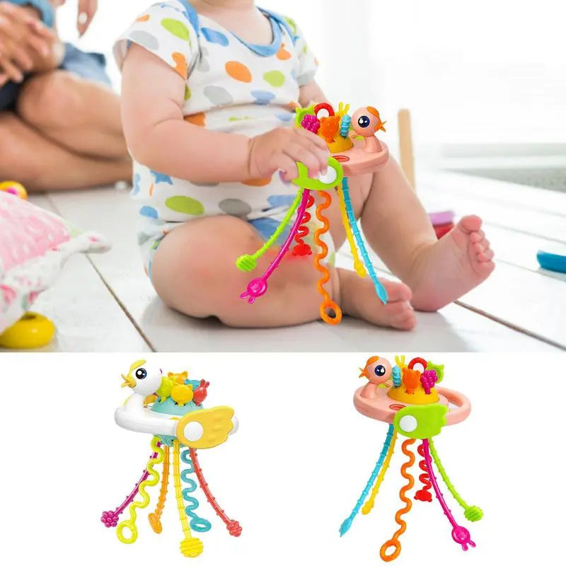 Elevate Early Learning with Montessori Pull String Toy Perfect Gift for Babies Finger Grasp Training, Ideal for Birthdays and Holidays!