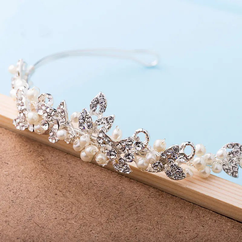 Pearl Bridal Tiara Trio