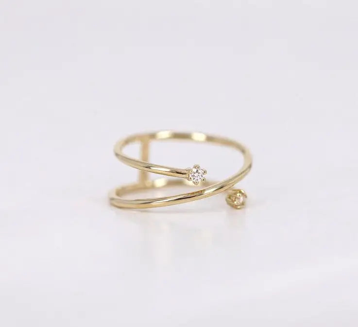 Zircon Flower Women’s Ring