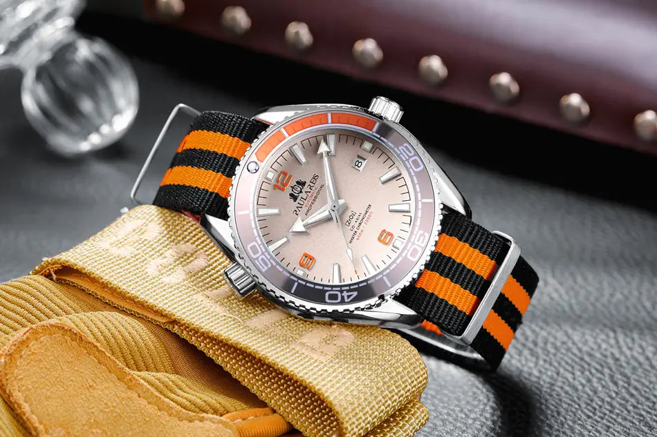 Luminous Classic Canvas Belt Men’s Mechanical Watch