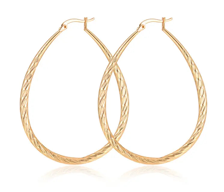 Golden Frosted Earrings