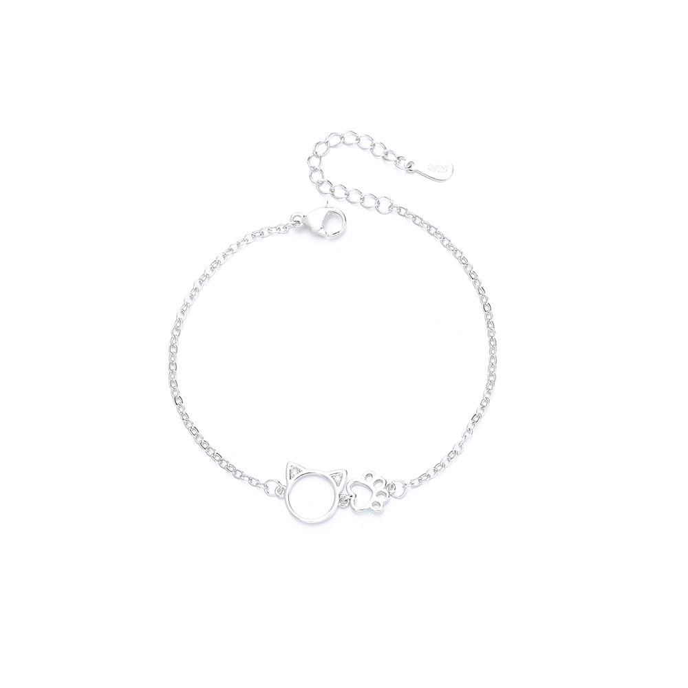 Minimalist Hollow Sparkling Diamond Bracelet for Women