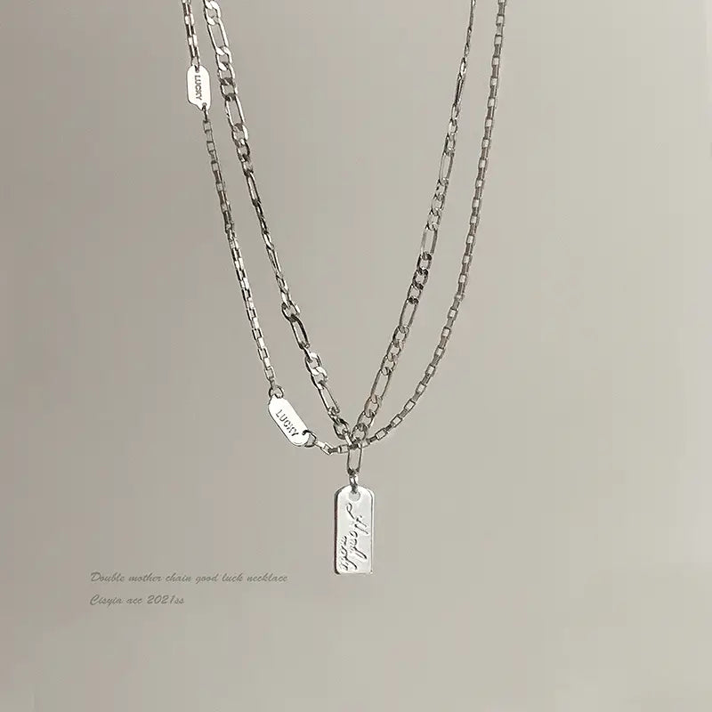 Double Layer Stacked Necklace