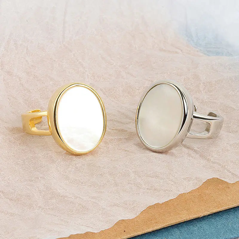 European And American Wind Minimalist Shell Ring
