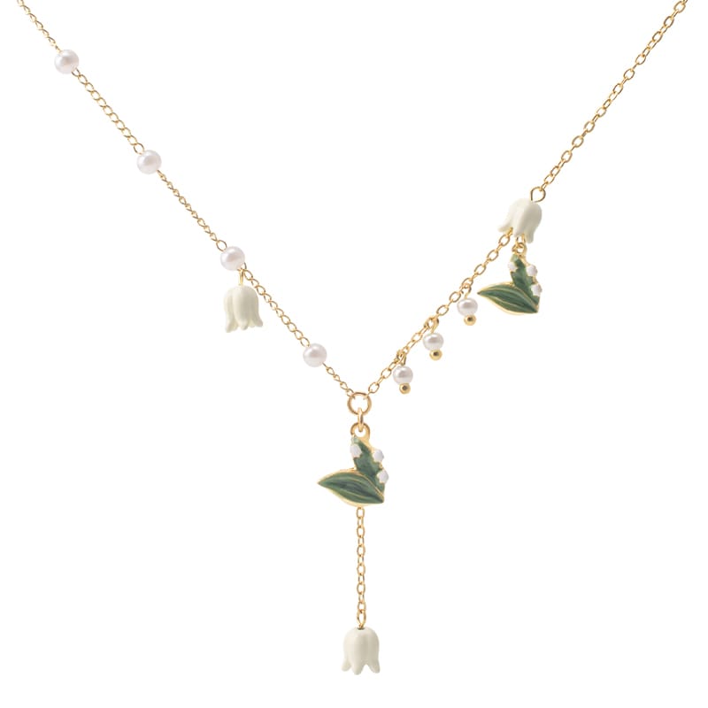 Temperament Bell Orchid Flower Necklace