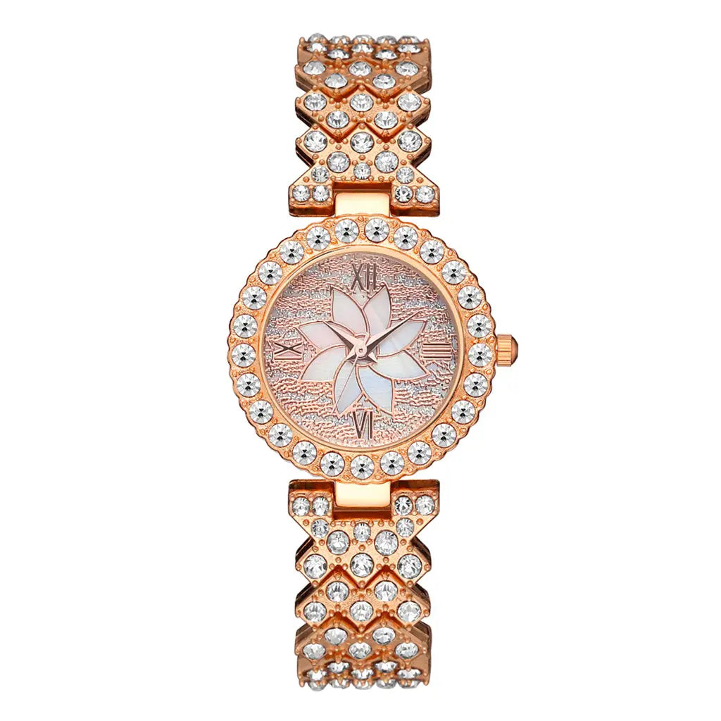 Starry Sky Flower Diamond-embedded Bracelet Watch