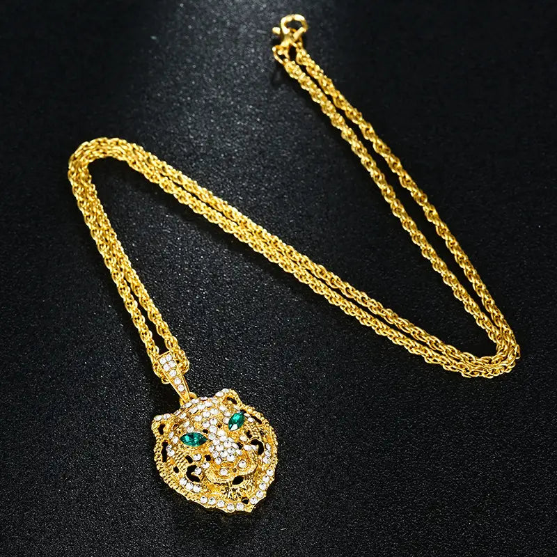 Leopard Head Platinum Necklace