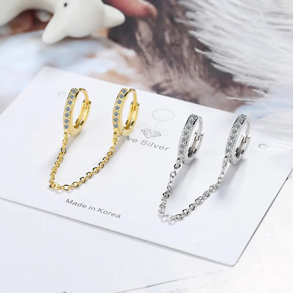 Personalized Diamond Student Earrings