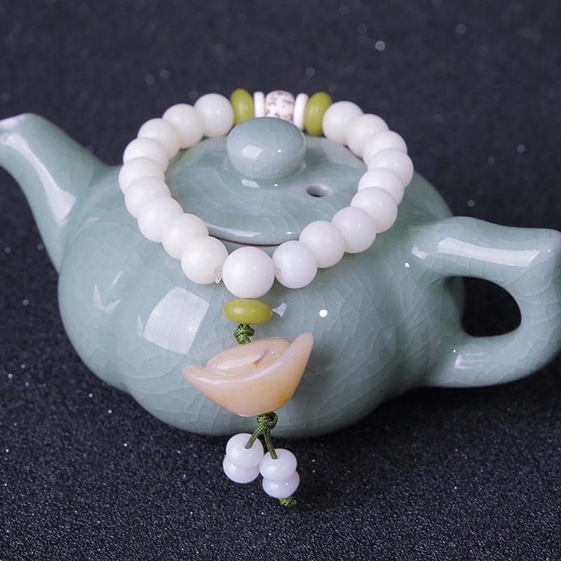 White Jade Bodhi Bracelet