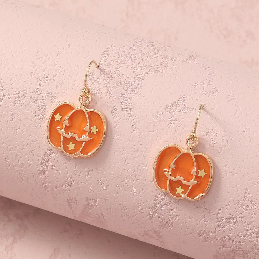 Simple Geometric Halloween Earrings