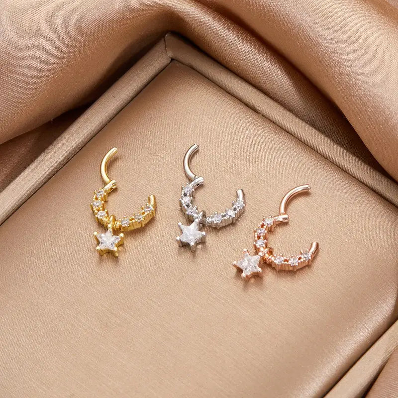 Planet Star Titanium Steel Nose Ring