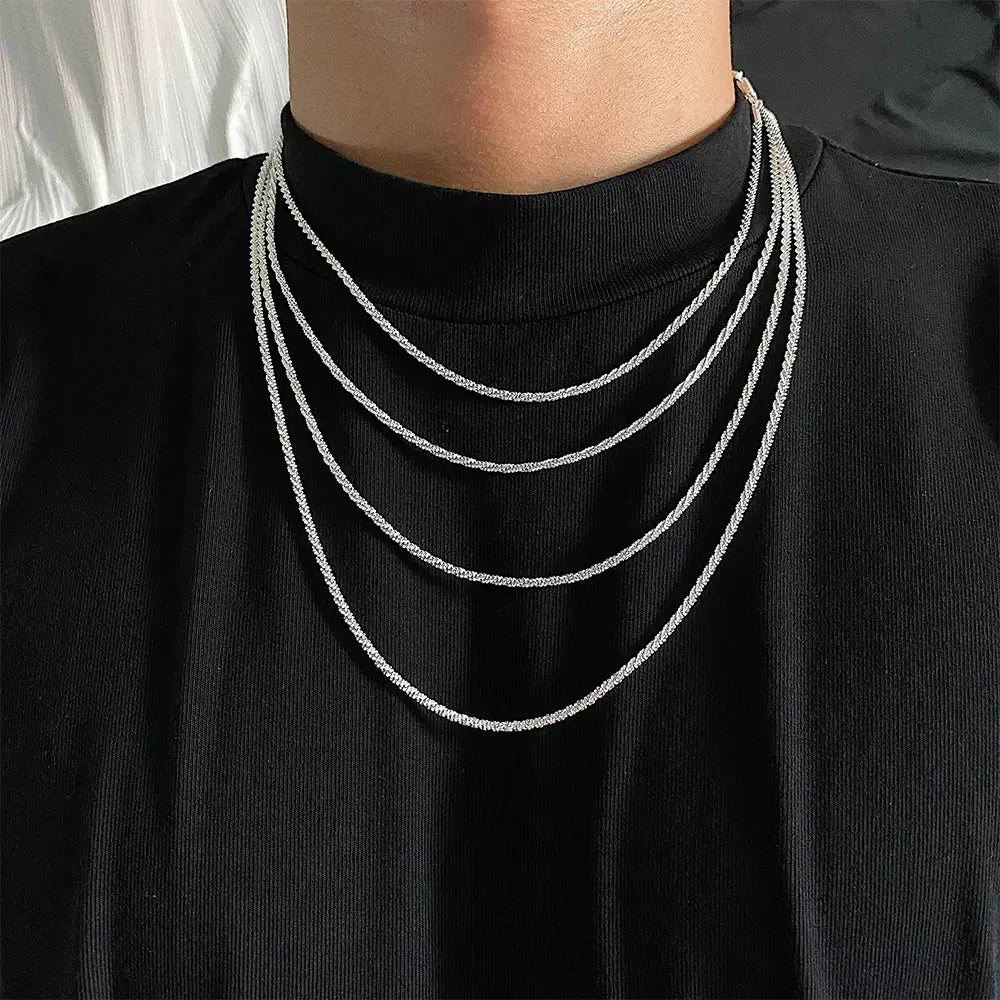 Sparkling Sand Chain Necklace