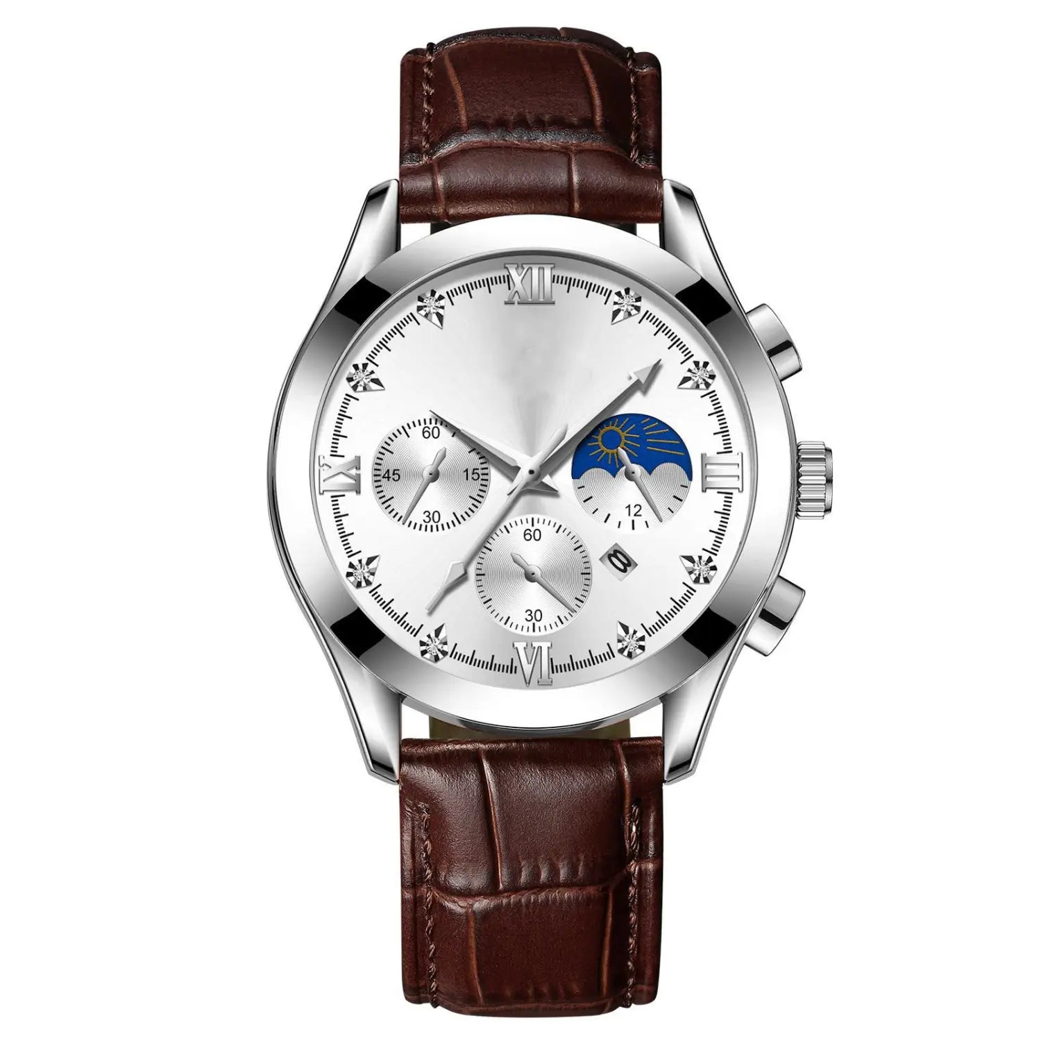 Genuine Leather Waterproof Watch