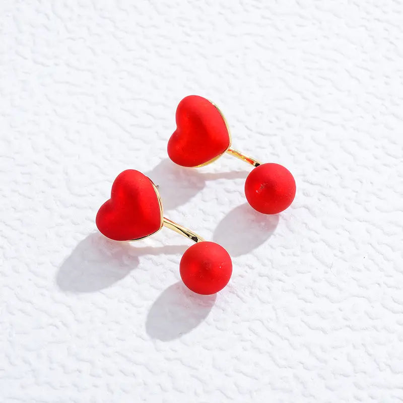 Frosted Shell Beads Earrings