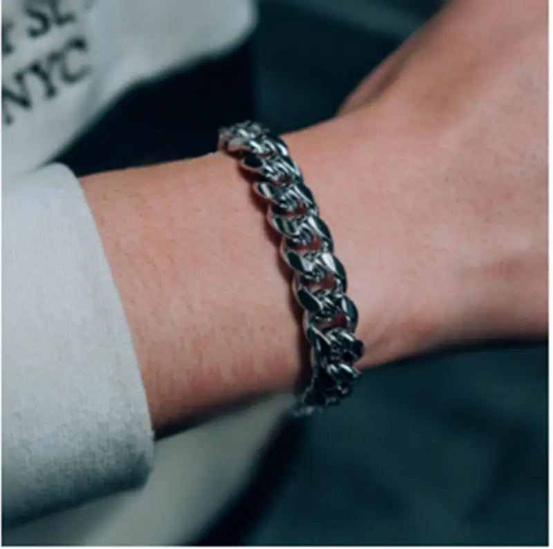 Titanium Steel Cuba Chain Necklace