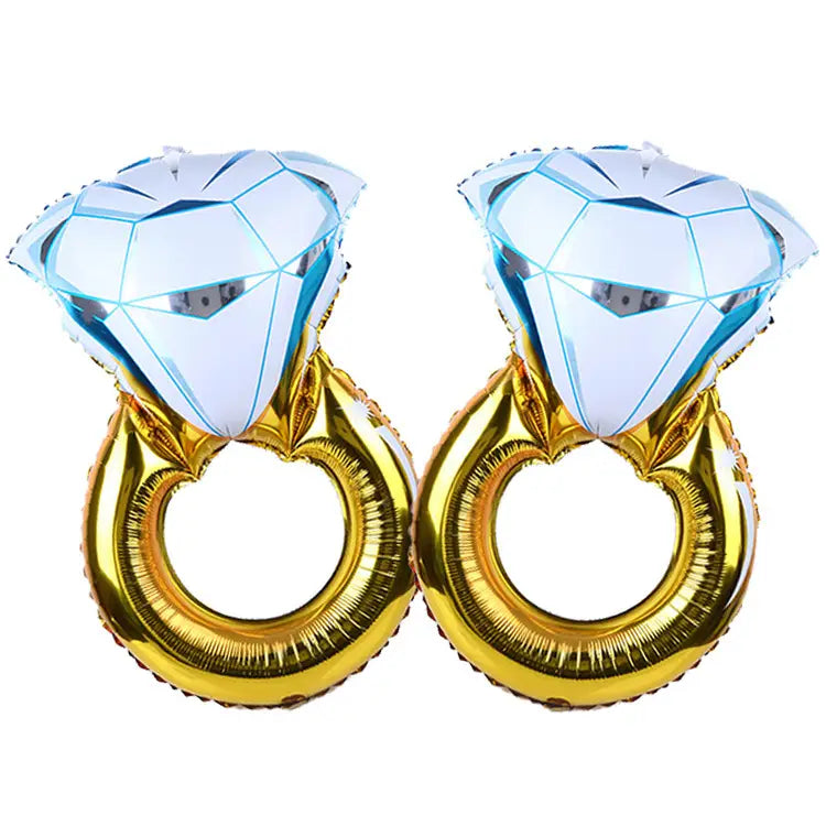 Eye-catching Diamond Foil Balloon Ring