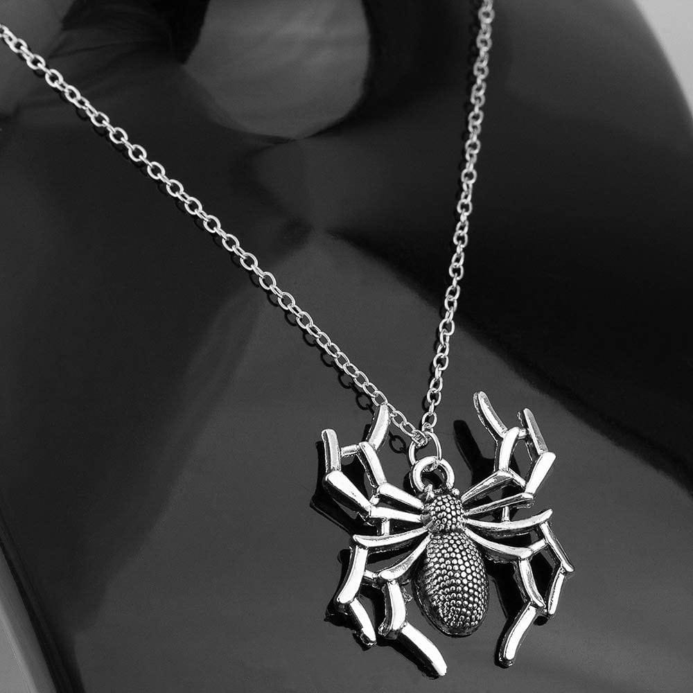 Cross-Chain Spider Necklace