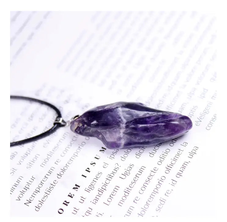 Fantasy Amethyst Dog Teeth Necklace