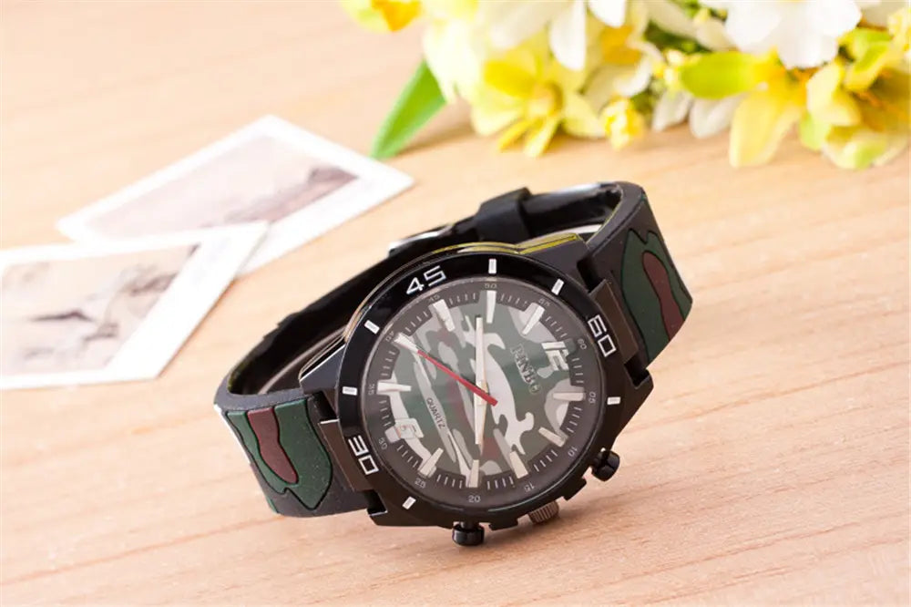 Camouflage Silicone Fashion Watch