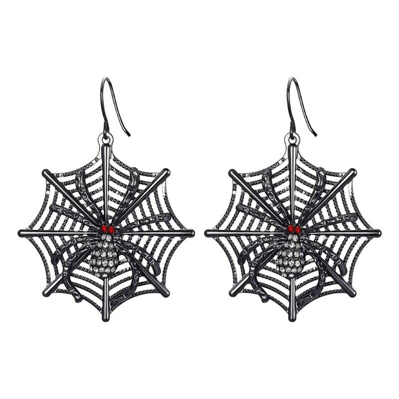 Spider Web Drop Earrings