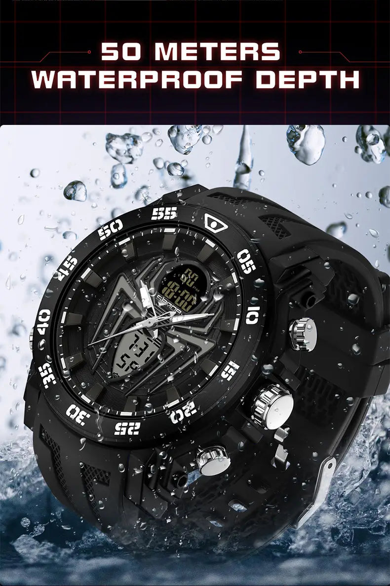 Men’s Outdoor Multifunctional Luminous Spider Watch