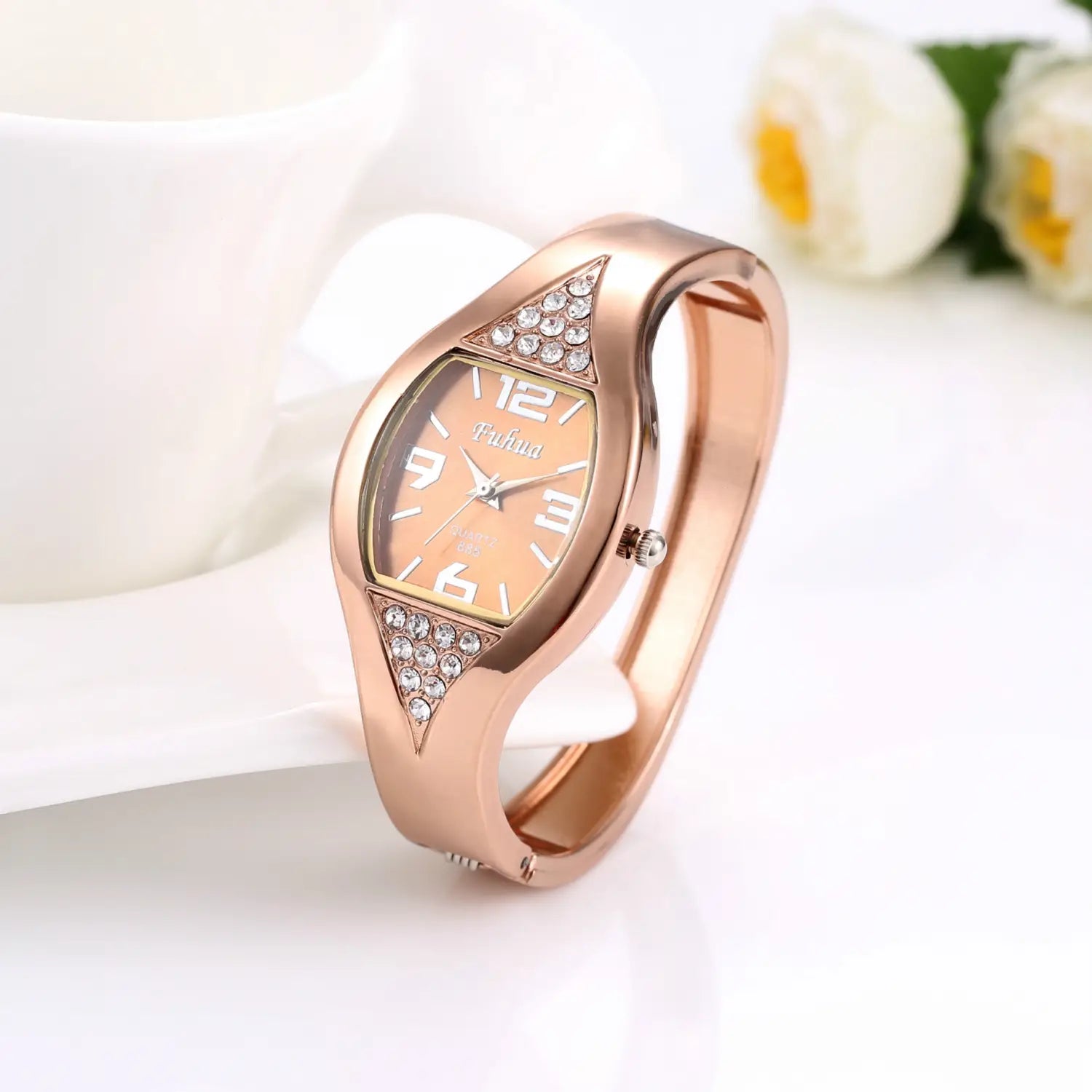 Rose Gold Ladies Bracelet Watch