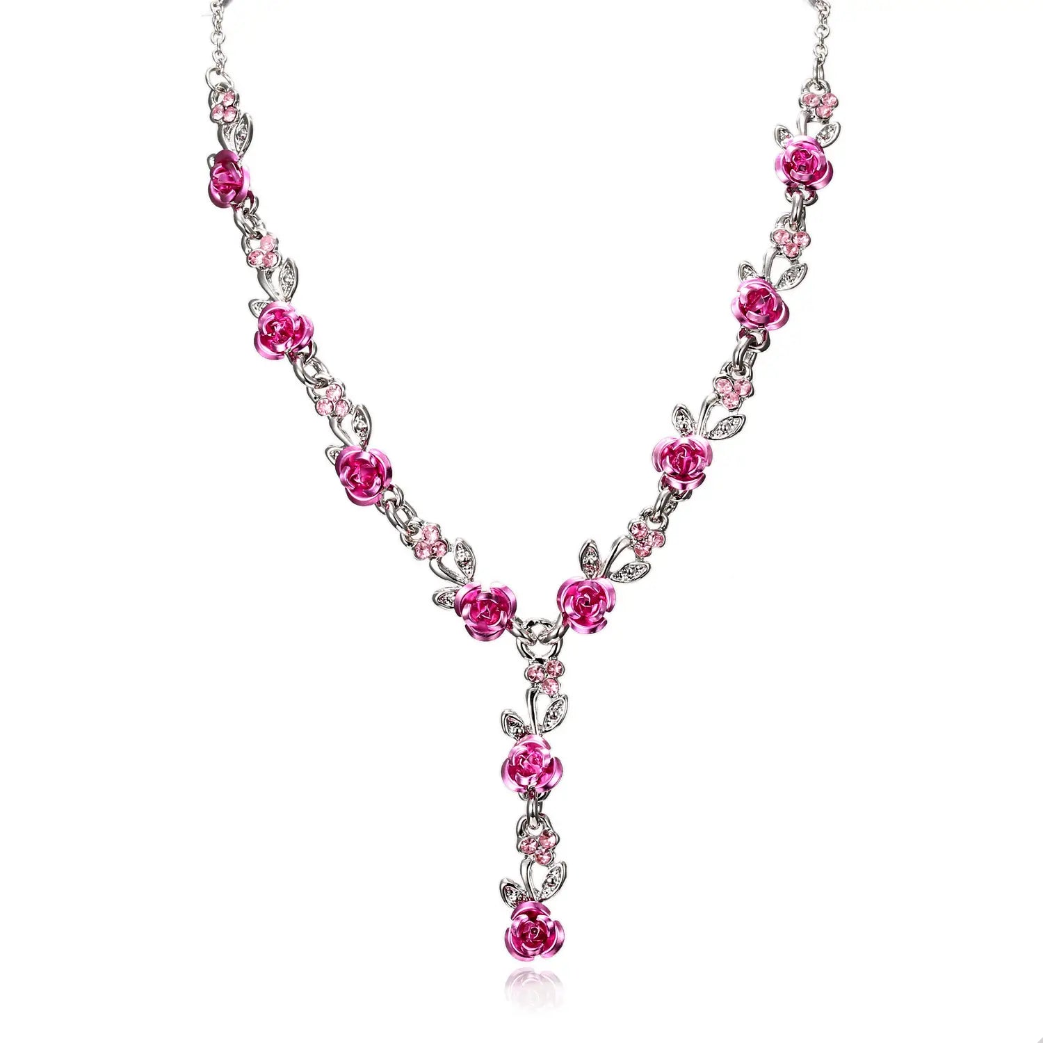 Rose Alloy Bridal Jewelry Set