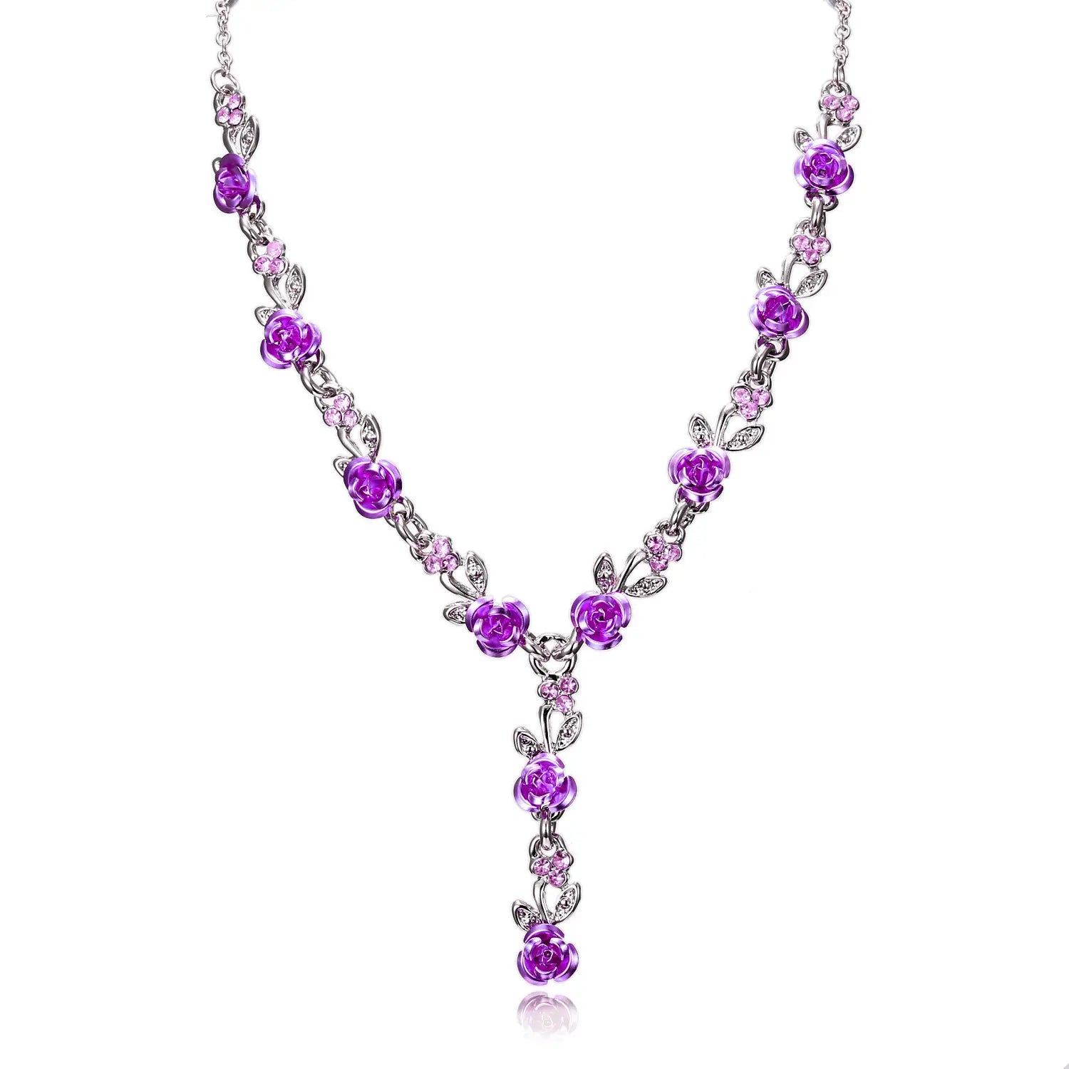 Rose Alloy Bridal Jewelry Set