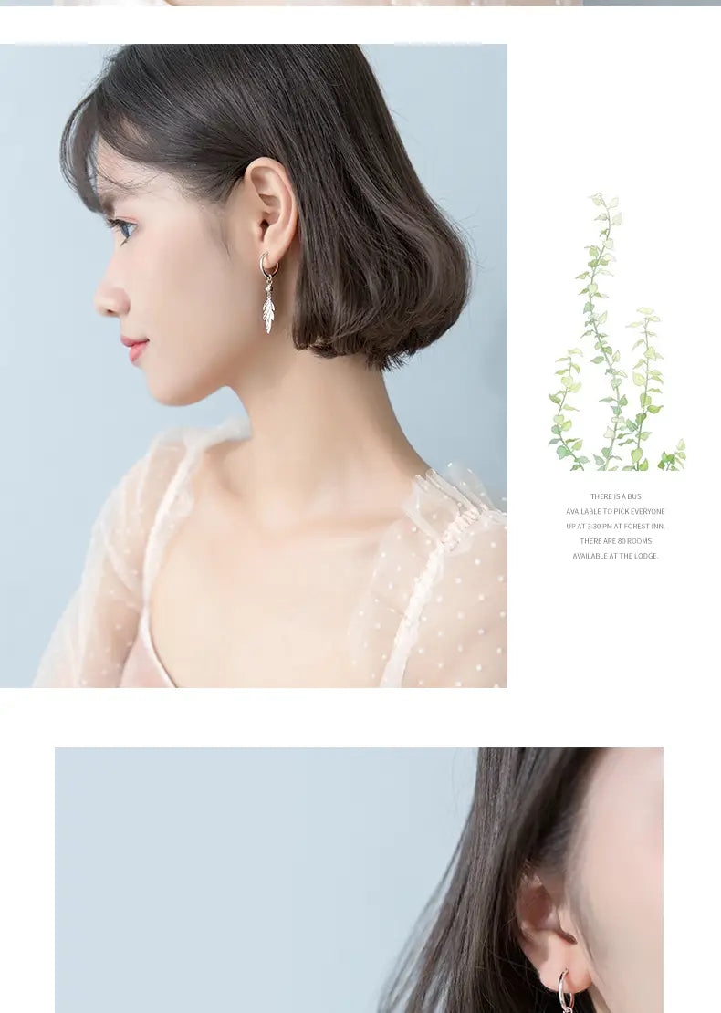 Leaf Temperament Trend Earrings