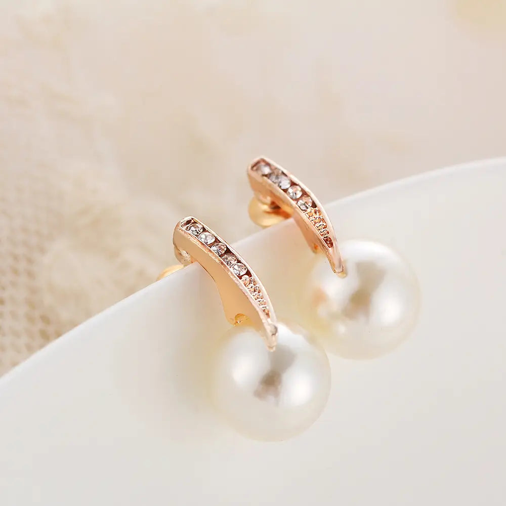 Faux Pearl Necklace Set