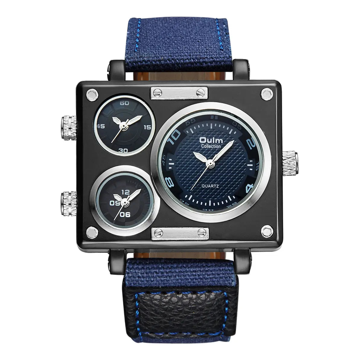 Stylish Large Double Movement Watch