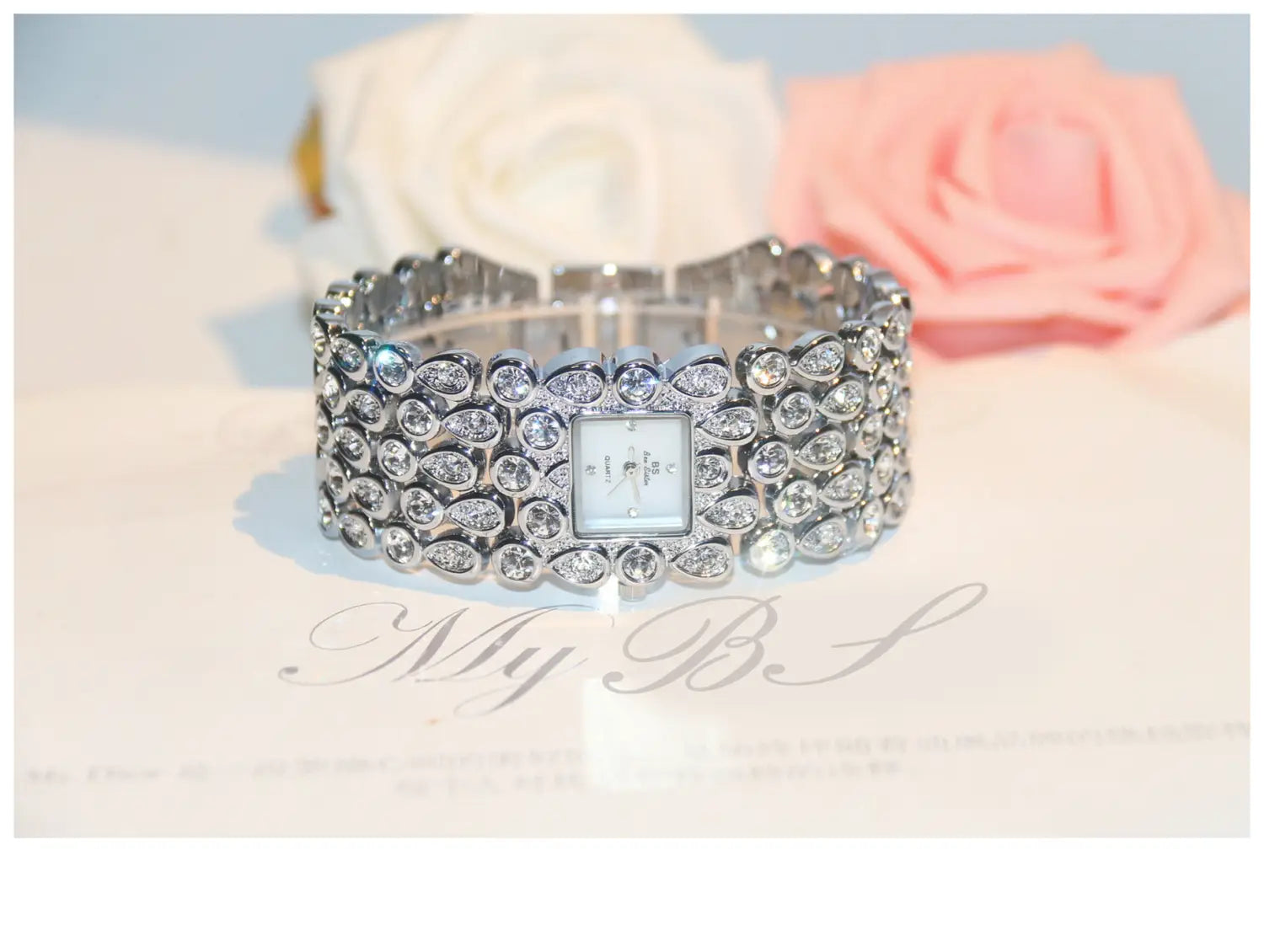 Full Diamond Ladies Quartz Watch
