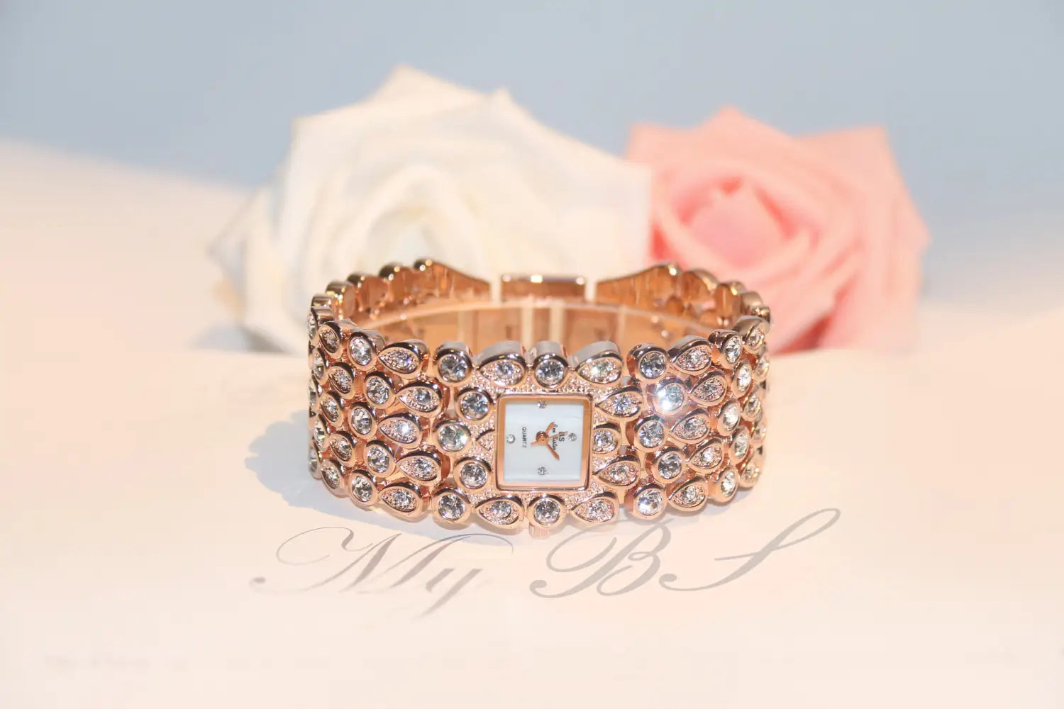 Full Diamond Ladies Quartz Watch