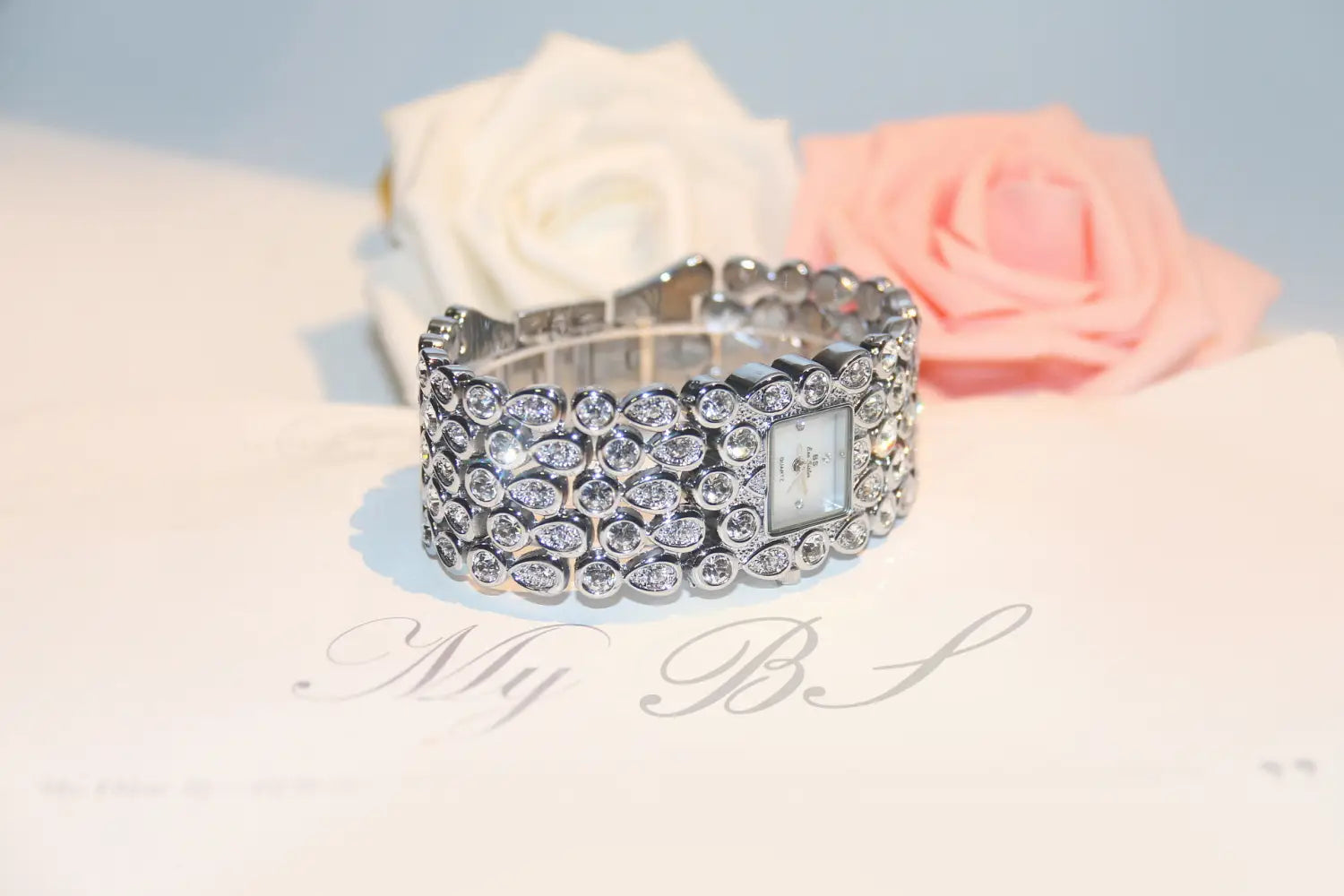 Full Diamond Ladies Quartz Watch