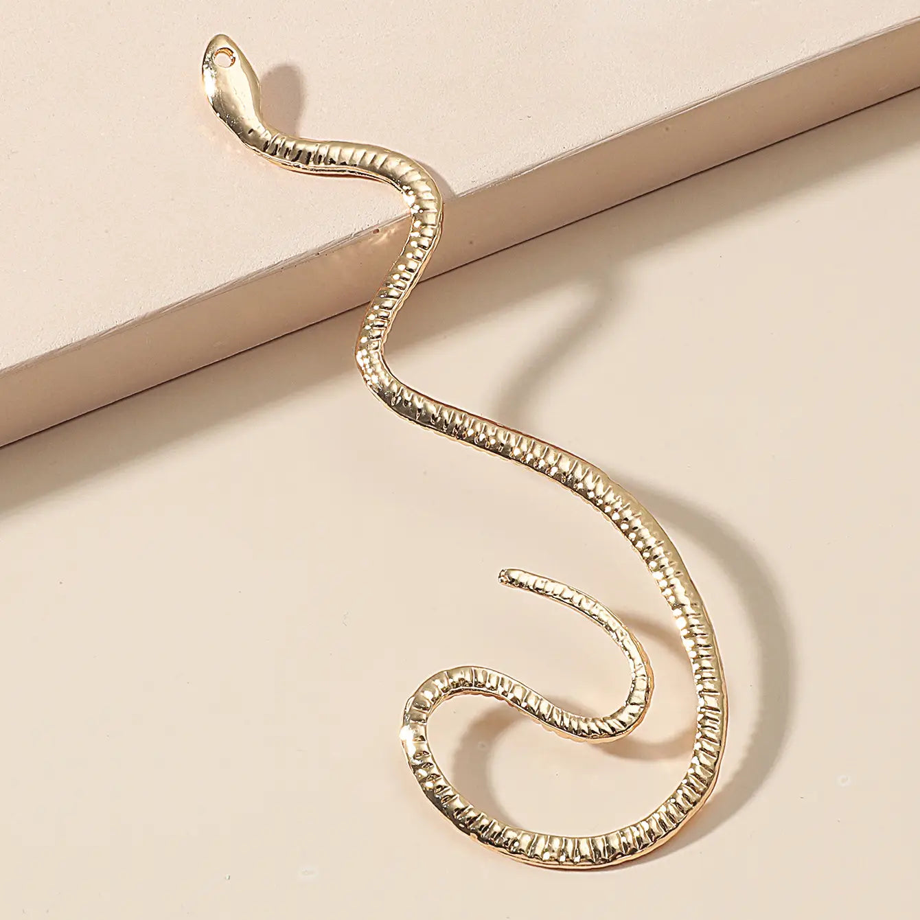 Vintage Zircon Snake Earrings