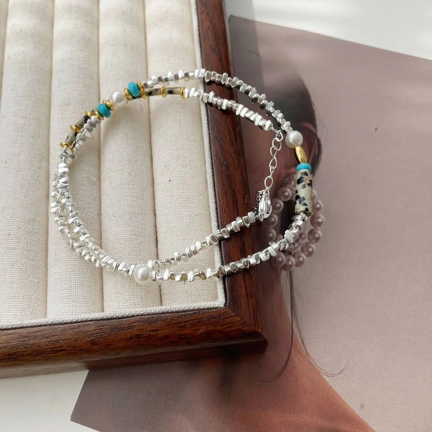 Sterling Silver Korean Style Necklace