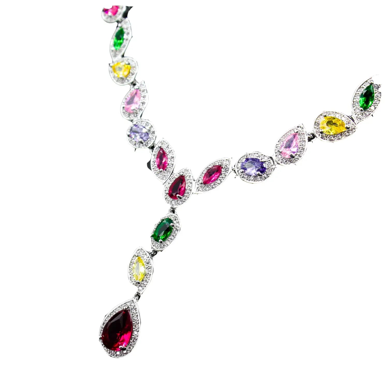 Colorful Zircon Jewelry Set
